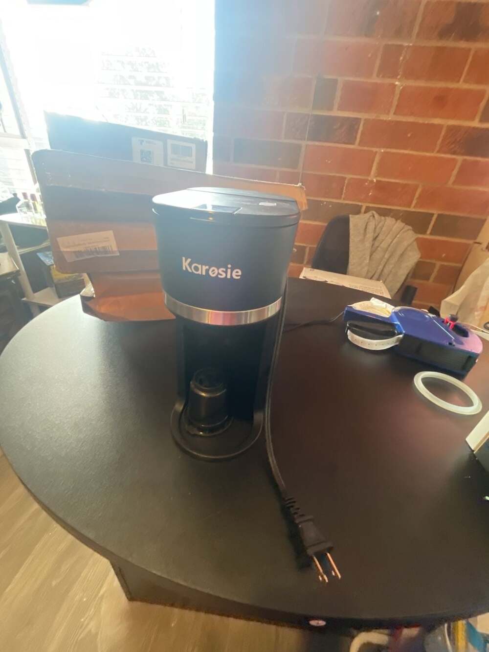 Karosie Small Single Serve Coffee Maker for K-Cup Pods and Ground Coffee